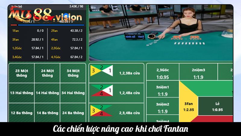 Các chiến lược nâng cao khi chơi Fantan