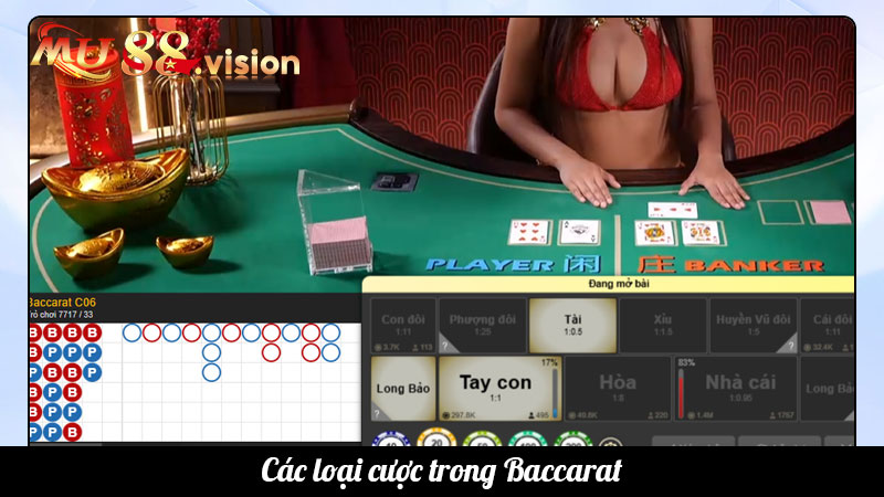 Các loại cược trong Baccarat