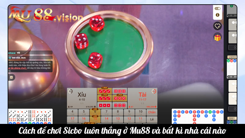 Cách để chơi Sicbo luôn thắng ở Mu88 và bất kì nhà cái nào
